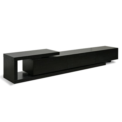 CTV2390-BB Lowline 2.4-3.07m Entertainment TV Unit - Full Black