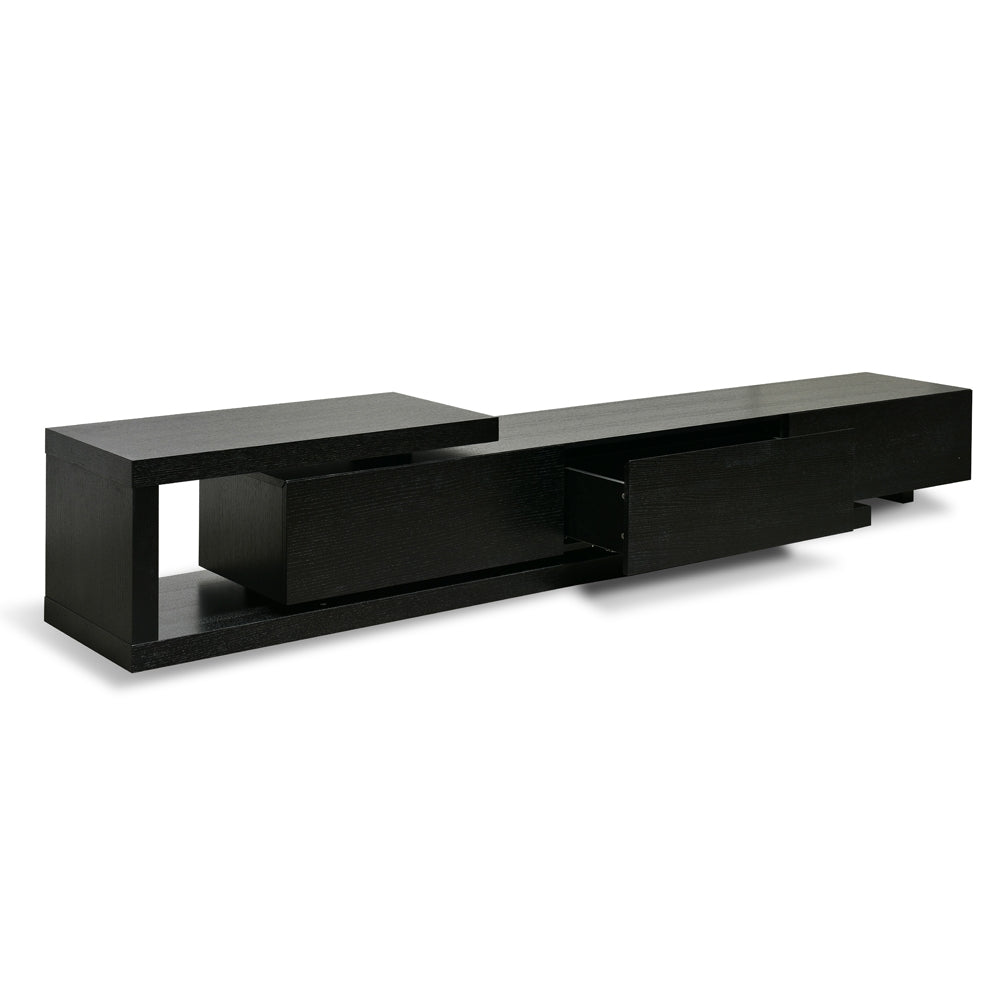 CTV2390-BB Lowline 2.4-3.07m Entertainment TV Unit - Full Black