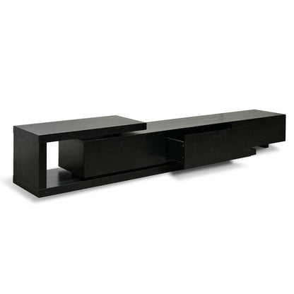 CTV2390-BB Lowline 2.4-3.07m Entertainment TV Unit - Full Black