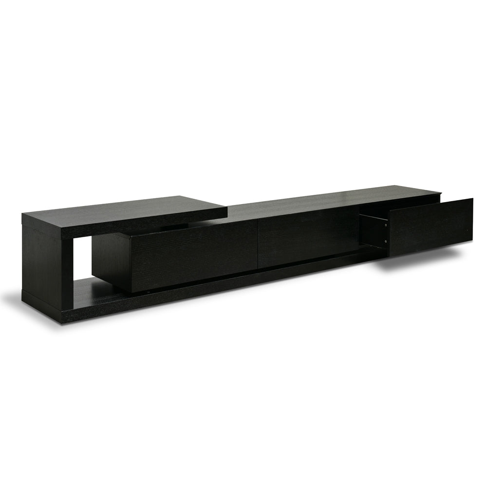 CTV2390-BB Lowline 2.4-3.07m Entertainment TV Unit - Full Black