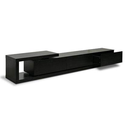 CTV2390-BB Lowline 2.4-3.07m Entertainment TV Unit - Full Black