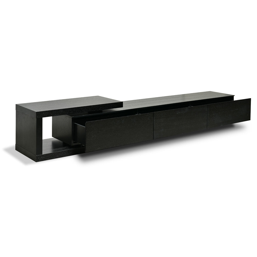 CTV2390-BB Lowline 2.4-3.07m Entertainment TV Unit - Full Black