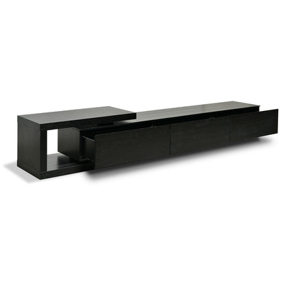 CTV2390-BB Lowline 2.4-3.07m Entertainment TV Unit - Full Black