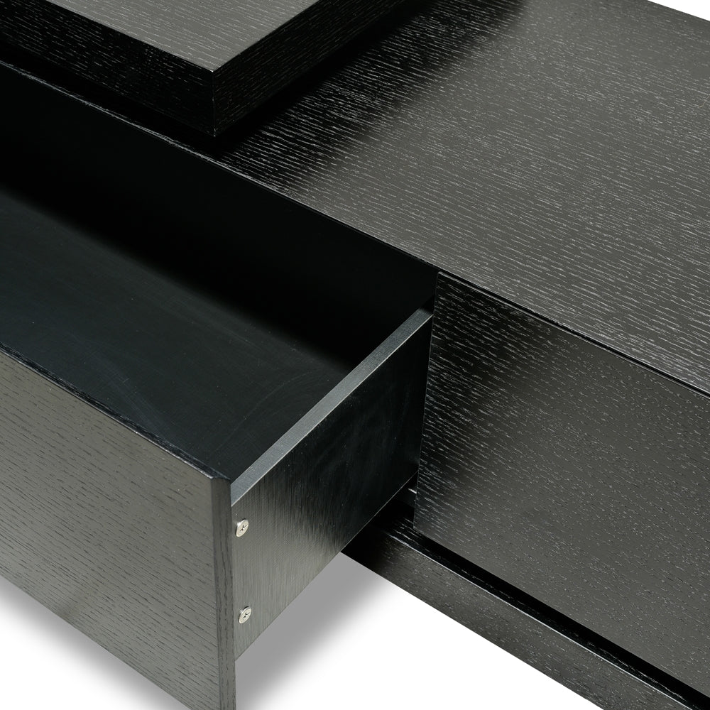 CTV2390-BB Lowline 2.4-3.07m Entertainment TV Unit - Full Black