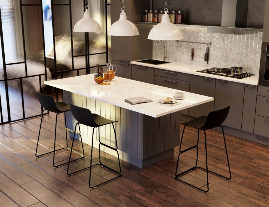 Umbria Stool - Black - Black Shell