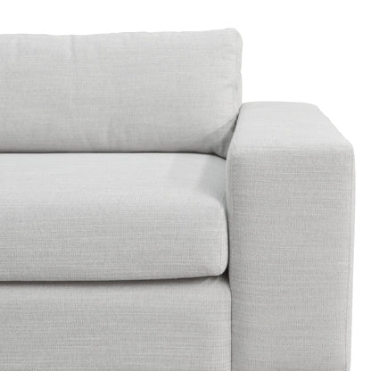 3 Seater Sofa With Chaise - Light Texture Grey