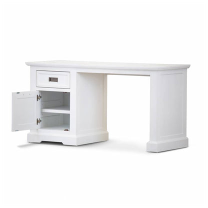 Coastal Acacia Office Desk - White