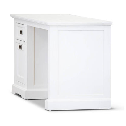 Coastal Acacia Office Desk - White