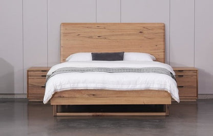 Galway Wooden Queen Bed - Natural