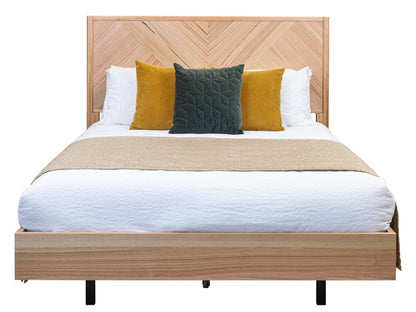 Perisher Queen Bed - Natural