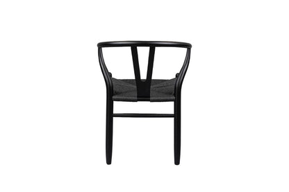 Estrella Wishbone Dining Chair - Brushed Black