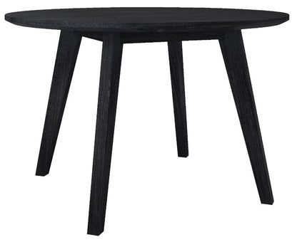 Ella 5 Piece Round Dining Set - Black