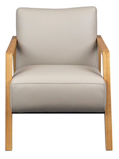 Michonne Leather Armchair - Wheat