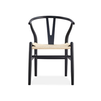 Wishbone Dining Chair Natural and Rattan Seat