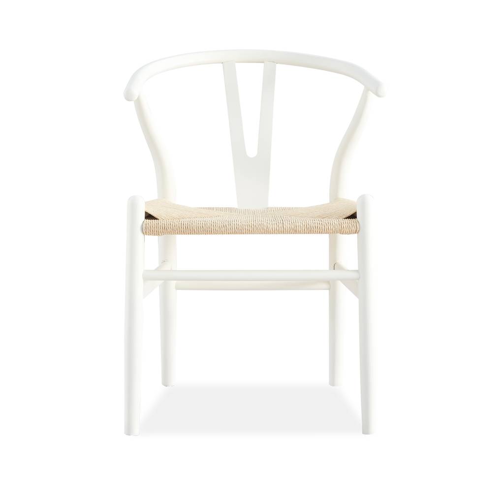 Wishbone Dining Chair Natural and Rattan Seat