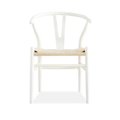 Wishbone Dining Chair Natural and Rattan Seat