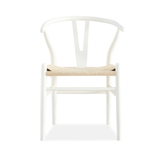 Wishbone Dining Chair Natural and Rattan Seat