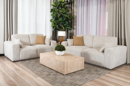 Alexis 3 + 2 Seater Sofa Set - Snow White