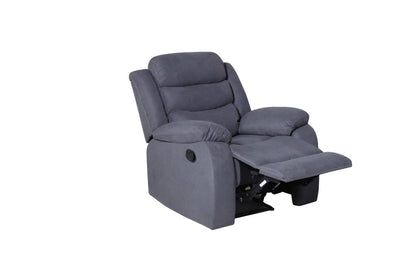 Apollo Fabric Recliner Sofa Set - Medium Grey