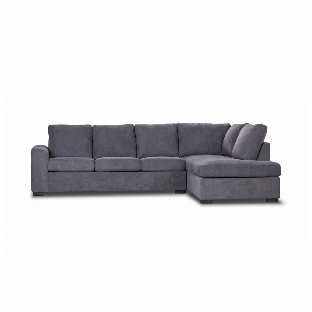 Kristie 3 Seater Fixed Fabric Sofa with Chaise