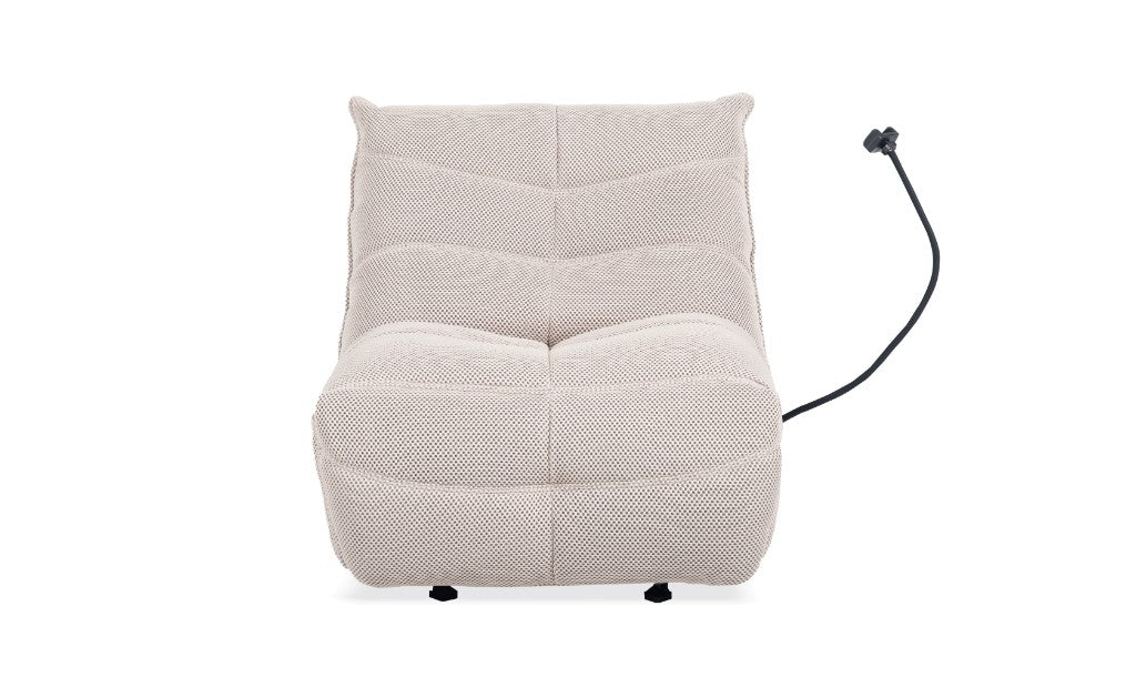Sylvia Game Chair with Power Recliner - Beige