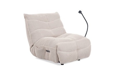 Sylvia Game Chair with Power Recliner - Beige