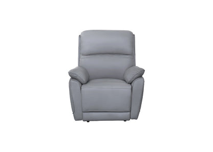 York Leather Lounge Sofa with Manual Recliner
