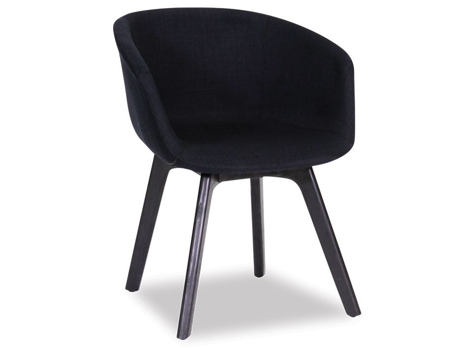 Lonsdale Armchair - Black - Black Fabric