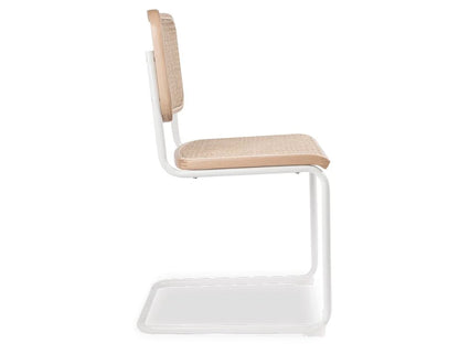 Calibre Chair - White Frame with Natural Cane (6 Chairs)