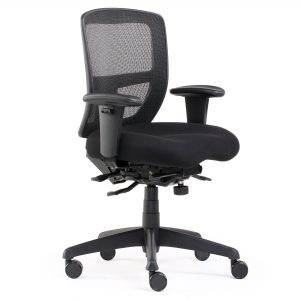 Miami Executive Office Chair with Arms - Black