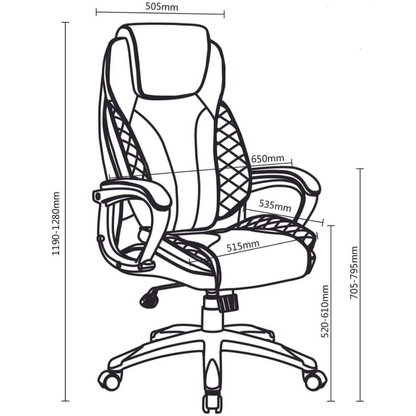 Tristar Executive Office Chair - Black