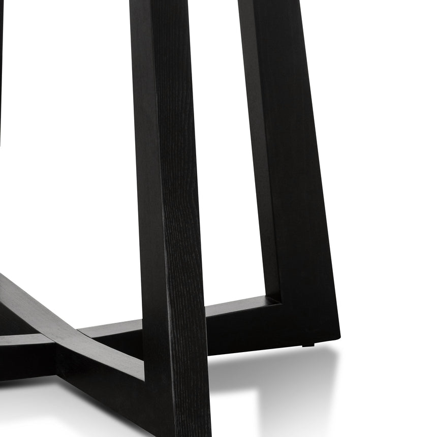 1.5m Round Marble Dining Table - Black