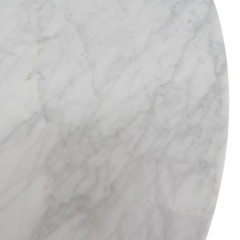 Zodiac 1.15m Round Marble Dining Table - Natural