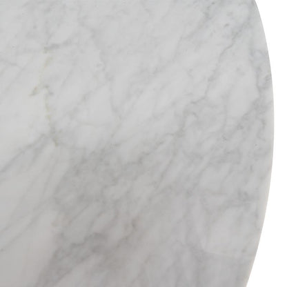 Zodiac 1.15m Round Marble Dining Table - Natural
