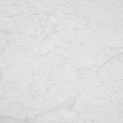 Zodiac 1.15m Round Marble Dining Table - Dark Brown Base