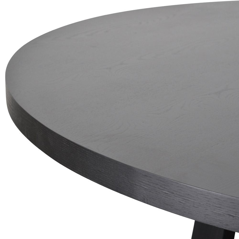 Zodiac 1.5m Round Wooden Dining Table - Black