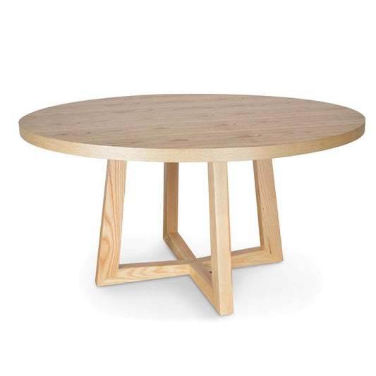 Zodiac 1.5m Round Wooden Dining Table - Natural