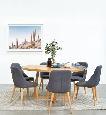 Zodiac 1.5m Round Wooden Dining Table - Natural